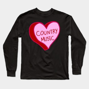 Country Music Lover Long Sleeve T-Shirt